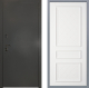 Дверь Заводские двери Эталон 3к антик серебро Урбино Белый софт в Пущино