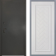 Дверь Заводские двери Эталон 3к антик серебро Упра Белый софт в Пущино