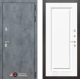 Входная металлическая Дверь Лабиринт (LABIRINT) Бетон 27 Белый (RAL-9003) в Пущино