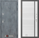 Входная металлическая Дверь Лабиринт (LABIRINT) Бетон 22 Белый софт в Пущино