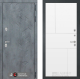 Входная металлическая Дверь Лабиринт (LABIRINT) Бетон 21 Белый софт в Пущино