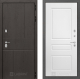 Входная металлическая Дверь Лабиринт (LABIRINT) Urban 03 Белый софт в Пущино