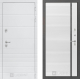Входная металлическая Дверь Лабиринт (LABIRINT) Трендо 22 Белый софт в Пущино