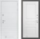 Входная металлическая Дверь Лабиринт (LABIRINT) Трендо 03 Белый софт в Пущино