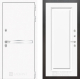 Входная металлическая Дверь Лабиринт (LABIRINT) Лайн White 27 Белый (RAL-9003) в Пущино