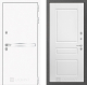 Входная металлическая Дверь Лабиринт (LABIRINT) Лайн White 03 Белый софт в Пущино
