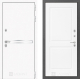 Входная металлическая Дверь Лабиринт (LABIRINT) Лайн White 11 Белый софт в Пущино