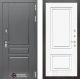Входная металлическая Дверь Лабиринт (LABIRINT) Платинум 26 Белый (RAL-9003) в Пущино