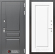 Входная металлическая Дверь Лабиринт (LABIRINT) Платинум 27 Белый (RAL-9003) в Пущино
