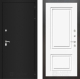 Дверь Лабиринт (LABIRINT) Classic шагрень черная 26 Белый (RAL-9003) в Пущино
