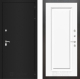 Входная металлическая Дверь Лабиринт (LABIRINT) Classic шагрень черная 27 Белый (RAL-9003) в Пущино