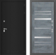 Входная металлическая Дверь Лабиринт (LABIRINT) Classic шагрень черная 20 Бетон темный в Пущино