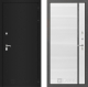 Дверь Лабиринт (LABIRINT) Classic шагрень черная 22 Белый софт в Пущино