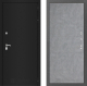 Входная металлическая Дверь Лабиринт (LABIRINT) Classic шагрень черная 21 Бетон светлый в Пущино