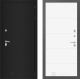 Входная металлическая Дверь Лабиринт (LABIRINT) Classic шагрень черная 13 Белый софт в Пущино