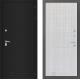 Входная металлическая Дверь Лабиринт (LABIRINT) Classic шагрень черная 06 Сандал белый в Пущино