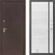 Входная металлическая Дверь Лабиринт (LABIRINT) Classic антик медь 22 Белый софт в Пущино