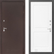 Входная металлическая Дверь Лабиринт (LABIRINT) Classic антик медь 11 Белый софт в Пущино