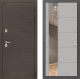 Входная металлическая Дверь Лабиринт (LABIRINT) Смоки Зеркало 19 Грей софт в Пущино