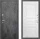 Входная металлическая Дверь Лабиринт (LABIRINT) Лофт 03 Белый софт в Пущино