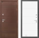 Входная металлическая Дверь Лабиринт (LABIRINT) Термо Лайт 13 Белый софт в Пущино