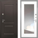Входная металлическая Дверь Интекрон (INTECRON) Кампо ФЛЗ-120-М Зеркало Белый матовый в Пущино