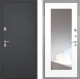 Входная металлическая Дверь Интекрон (INTECRON) Гектор ФЛЗ-120-М Зеркало Белый матовый в Пущино