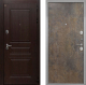 Входная металлическая Дверь Интекрон (INTECRON) Брайтон Тиковое Дерево Гладкая Гранж в Пущино