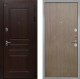 Входная металлическая Дверь Интекрон (INTECRON) Брайтон Тиковое Дерево Гладкая шпон Венге коричневый в Пущино