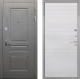 Входная металлическая Дверь Интекрон (INTECRON) Брайтон Графит ФЛ-316 Белый ясень в Пущино