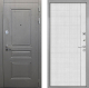 Входная металлическая Дверь Интекрон (INTECRON) Брайтон Графит В-07 с молдингом Лофт белый в Пущино