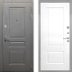 Входная металлическая Дверь Интекрон (INTECRON) Брайтон Графит Альба Роял Вуд белый в Пущино