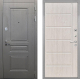 Входная металлическая Дверь Интекрон (INTECRON) Брайтон Графит ФЛ-102 Сосна белая в Пущино