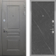Входная металлическая Дверь Интекрон (INTECRON) Брайтон Графит Гладкая Гранит лава оникс в Пущино