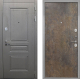 Входная металлическая Дверь Интекрон (INTECRON) Брайтон Графит Гладкая Гранж в Пущино