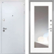 Дверь Интекрон (INTECRON) Колизей White ФЛЗ-120-М Зеркало Белый матовый в Пущино