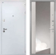 Входная металлическая Дверь Интекрон (INTECRON) Колизей White ФЛЗ-516 Зеркало Сосна белая в Пущино