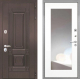 Входная металлическая Дверь Интекрон (INTECRON) Италия ФЛЗ-120-М Зеркало Белый матовый в Пущино