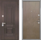 Входная металлическая Дверь Интекрон (INTECRON) Италия Гладкая шпон Венге коричневый в Пущино