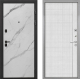Входная металлическая Дверь Интекрон (INTECRON) Профит Black Мрамор Арктик В-07 с молдингом Лофт белый в Пущино