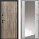 Входная металлическая Дверь Интекрон (INTECRON) Профит Black Дуб Турин ФЛЗ-516 Зеркало Сосна белая в Пущино