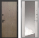 Входная металлическая Дверь Интекрон (INTECRON) Профит Black Венге Коричневый ФЛЗ-516 Зеркало Сосна белая в Пущино