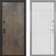 Входная металлическая Дверь Интекрон (INTECRON) Профит Black Гранж В-07 с молдингом Лофт белый в Пущино