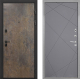 Входная металлическая Дверь Интекрон (INTECRON) Профит Black Гранж Лучи-М Графит софт в Пущино