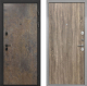 Входная металлическая Дверь Интекрон (INTECRON) Профит Black Гранж Гладкая Дуб турин в Пущино