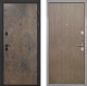 Входная металлическая Дверь Интекрон (INTECRON) Профит Black Гранж Гладкая шпон Венге коричневый в Пущино