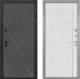 Входная металлическая Дверь Интекрон (INTECRON) Профит Black Гранит Лава Оникс В-07 с молдингом Лофт белый в Пущино