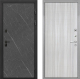 Входная металлическая Дверь Интекрон (INTECRON) Профит Black Гранит Лава Оникс В-07 с молдингом Сандал белый в Пущино