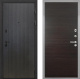 Входная металлическая Дверь Интекрон (INTECRON) Профит Black ФЛ-295 Гладкая Эковенге поперечный в Пущино