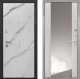 Входная металлическая Дверь Интекрон (INTECRON) Гектор Мрамор Арктик ФЛЗ-516 Зеркало Сосна белая в Пущино